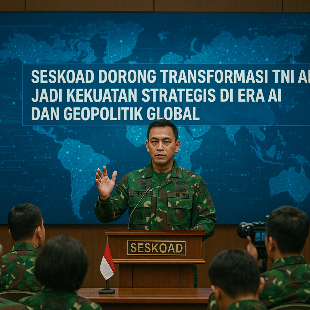 Seskoad Dorong Transformasi TNI AD Jadi Kekuatan Strategis di Era AI dan Geopolitik Global