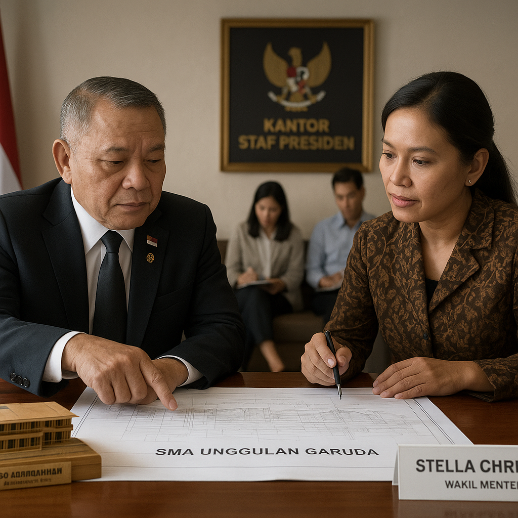 KSP dan Wamendiktisaintek Bahas Progres Pembangunan Sekolah Garuda