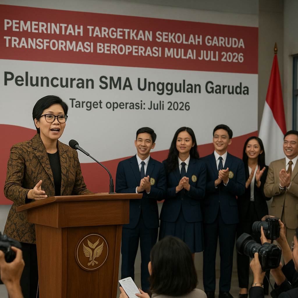 Pemerintah Targetkan Sekolah Garuda Transformasi Beroperasi Mulai Juli 2026