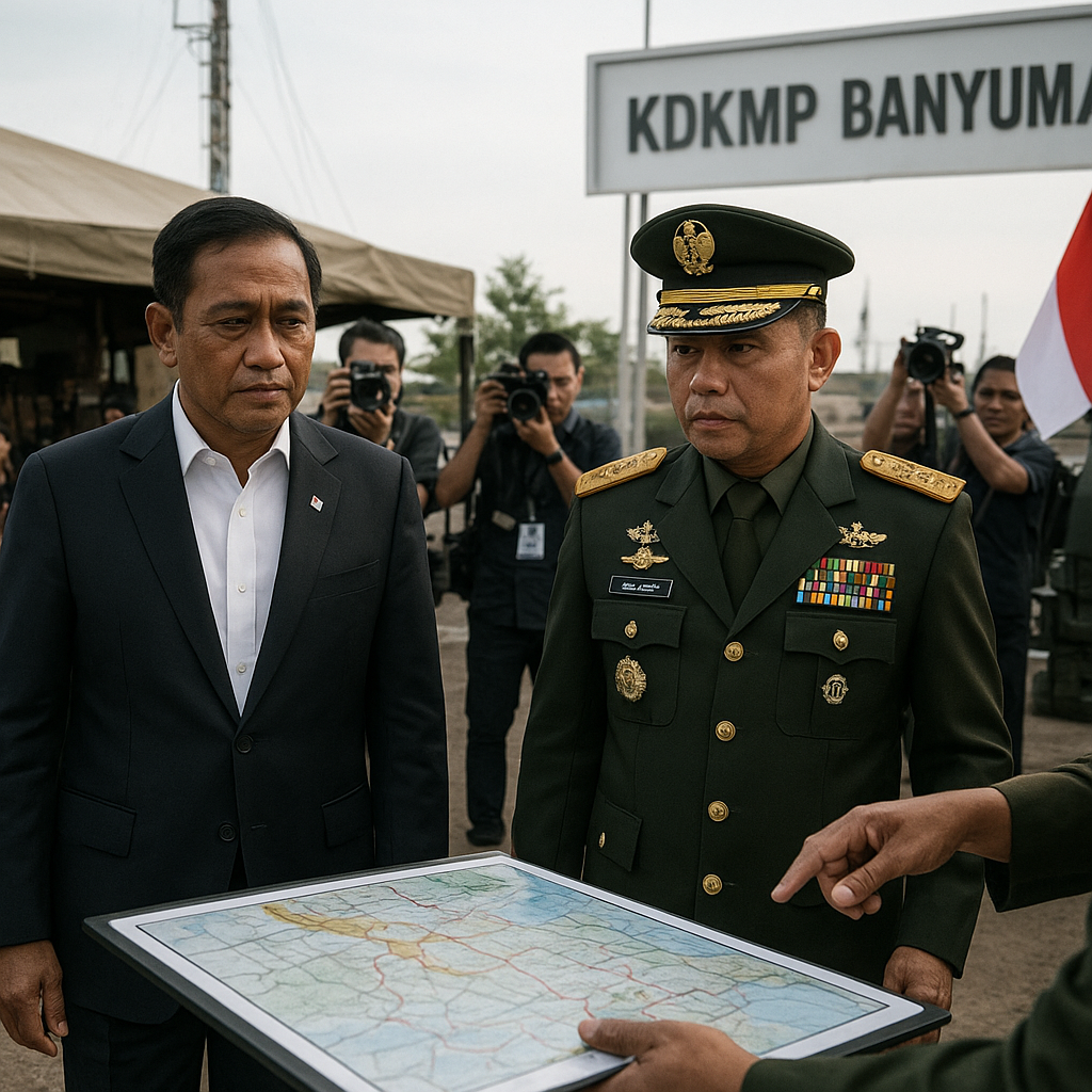 Menkop dan Wakil Panglima TNI mengecek kesiapan operasional KDKMP Banyumas