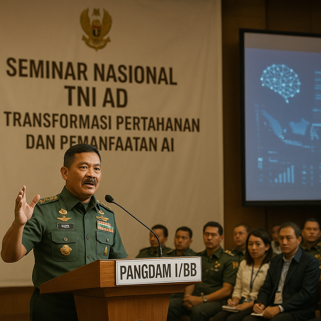 Pangdam I/BB Hadiri Seminar TNI AD, Soroti Transformasi Pertahanan hingga Pemanfaatan AI