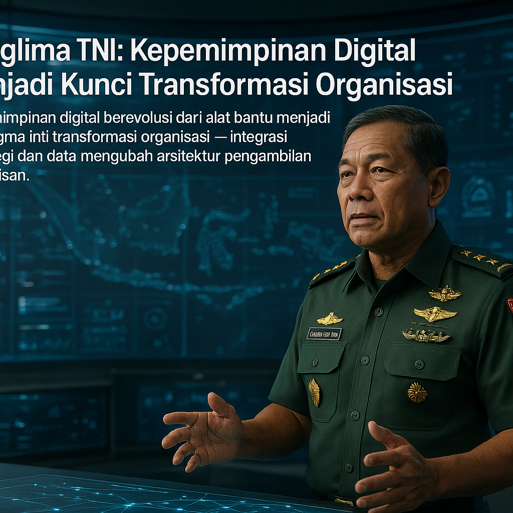 Panglima TNI: Kepemimpinan Digital Menjadi Kunci Transformasi Organisasi