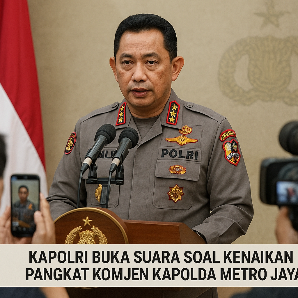Kapolri Buka Suara Soal Kenaikan Pangkat Komjen Kapolda Metro Jaya