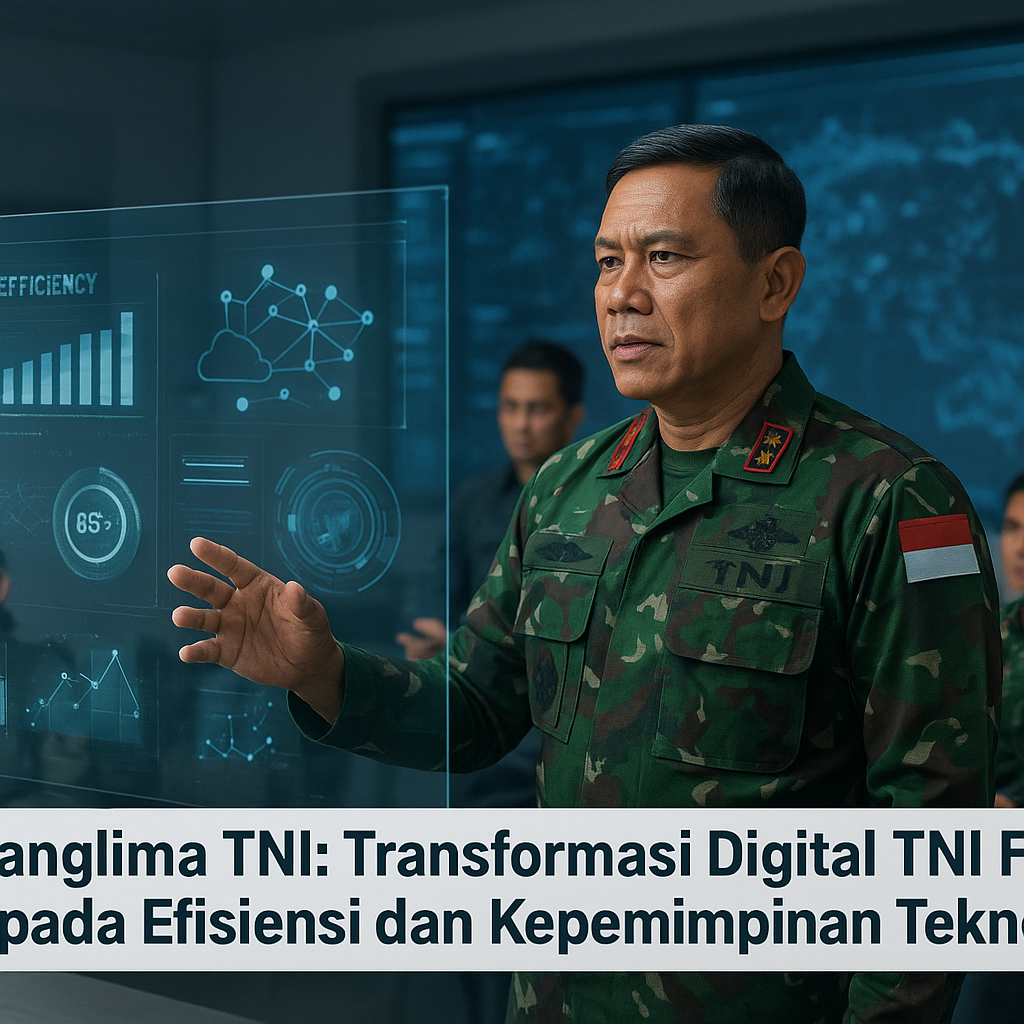 Panglima TNI: Transformasi Digital TNI Fokus pada Efisiensi dan Kepemimpisan Teknologi