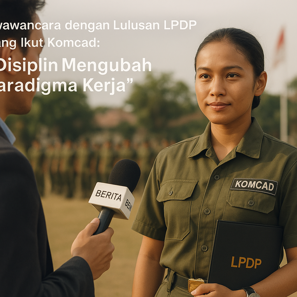 Wawancara dengan Lulusan LPDP yang Ikut Komcad: "Disiplin Mengubah Paradigma Kerja"