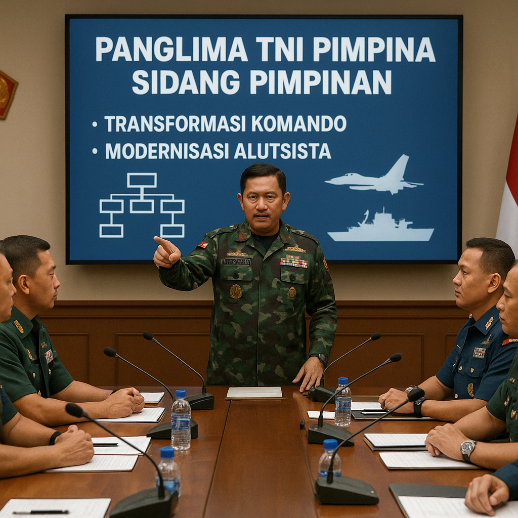 Panglima TNI Pimpin Sidang Pimpinan, Bahas Transformasi Komando dan Modernisasi Alutsista