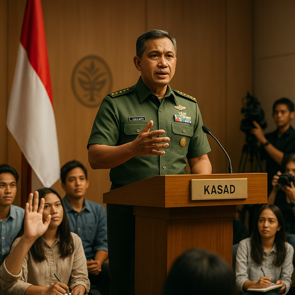 Kasad Beri Kuliah Umum di Universitas, Dorong Pemuda Berkontribusi untuk Pertahanan Negara