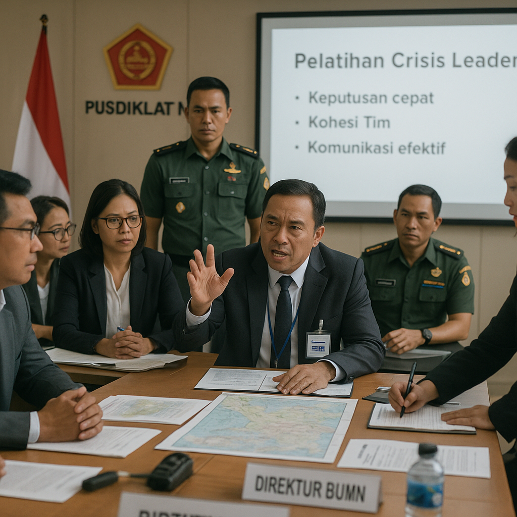 Pelatihan Crisis Leadership untuk Direktur Perusahaan BUMN di Pusdiklat TNI