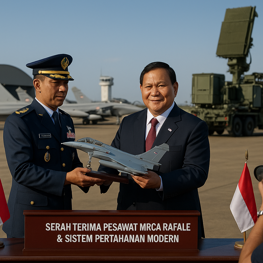 Presiden Prabowo Serahkan Pesawat MRCA Rafale dan Sistem Pertahanan Modern untuk Perkuat Pertahanan Udara Nasional
