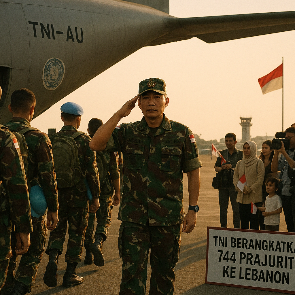 TNI Berangkatkan 744 Prajurit ke Lebanon, Panglima Tegaskan Bentuk Kepercayaan Internasional