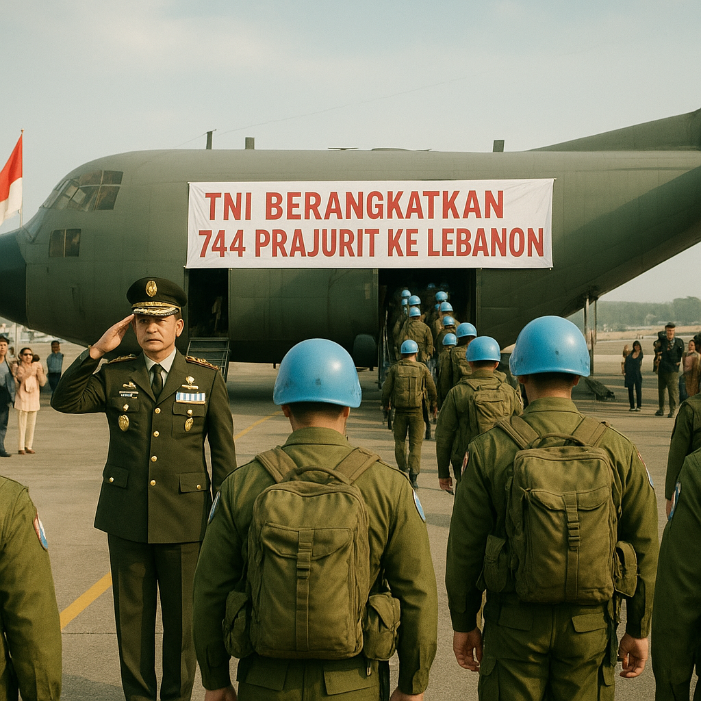 TNI Berangkatkan 744 Prajurit ke Lebanon, Panglima Tegaskan Bentuk Kepercayaan Internasional