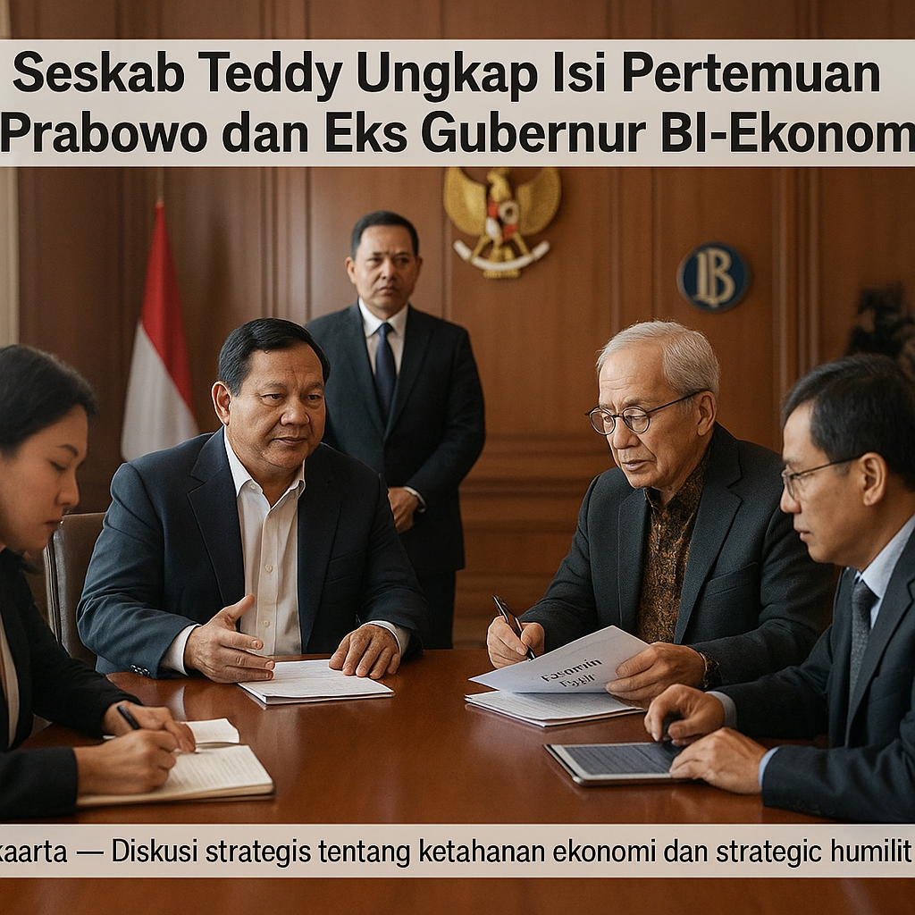 Seskab Teddy Ungkap Isi Pertemuan Prabowo dan Eks Gubernur BI-Ekonom