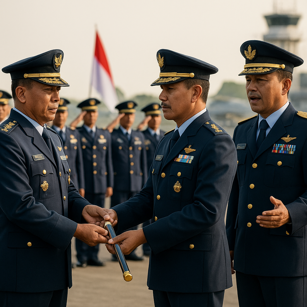 Tongkat Komando Lanud Sultan Hasanuddin Berganti, Ini Pesan Tegas Pangkodau II