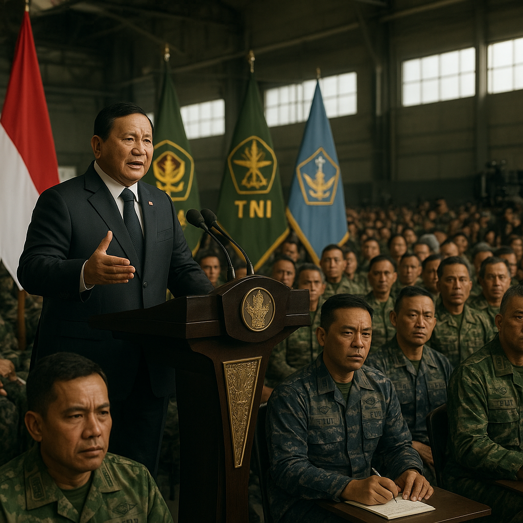 Taklimat Presiden Prabowo kepada 1.500 Komandan Satuan TNI Kobarkan Semangat Juang dan Soliditas Nasional