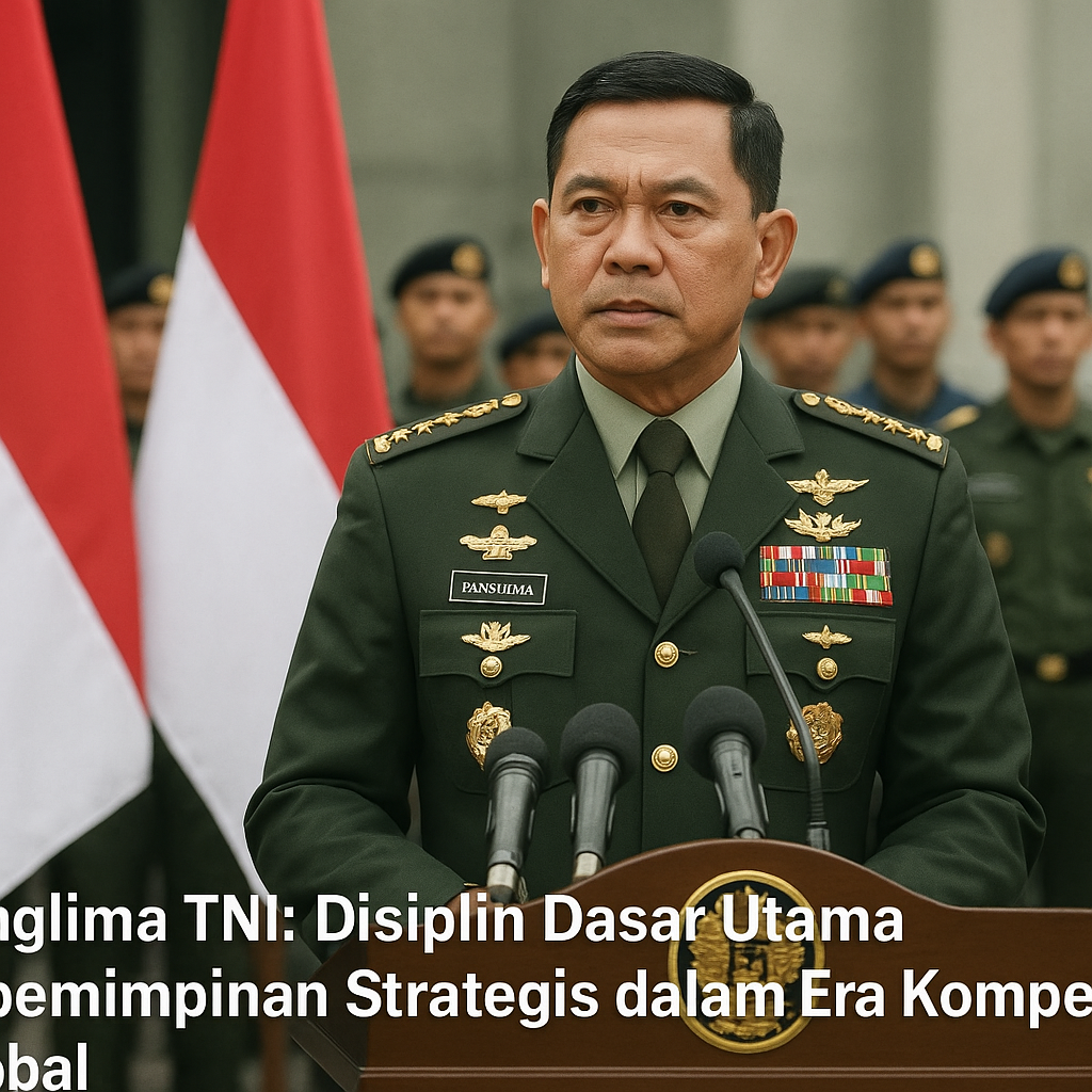 Panglima TNI: Disiplin Dasar Utama Kepemimpinan Strategis dalam Era Kompetisi Global
