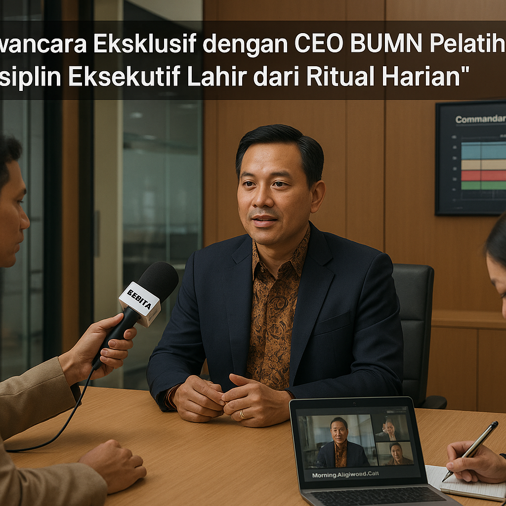 Wawancara Eksklusif dengan CEO BUMN Pelatihan: 'Disiplin Eksekutif Lahir dari Ritual Harian'