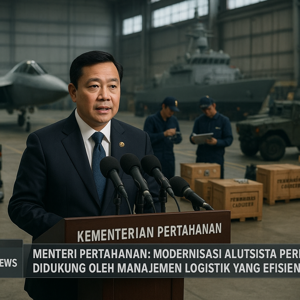 Menteri Pertahanan: Modernisasi Alutsista Perlu Didukung oleh Manajemen Logistik yang Efisien