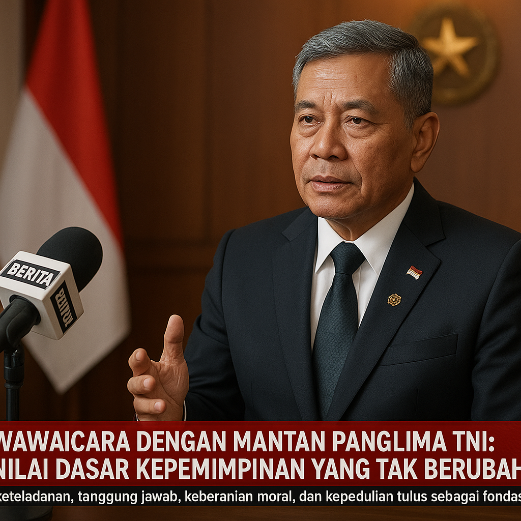Wawancara dengan Mantan Panglima TNI: Nilai Dasar Kepemimpinan yang Tak Berubah