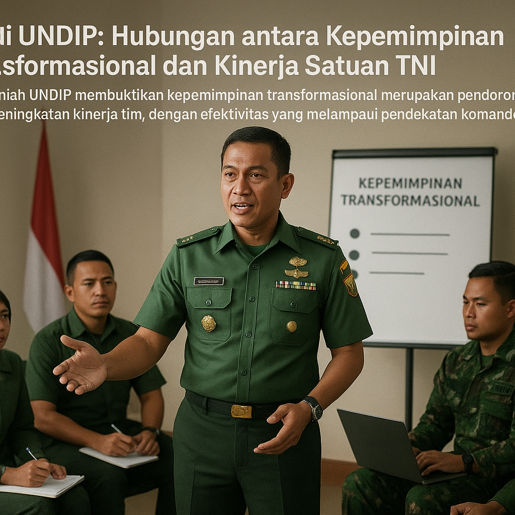 Studi UNDIP: Hubungan antara Kepemimpinan Transformasional dan Kinerja Satuan TNI