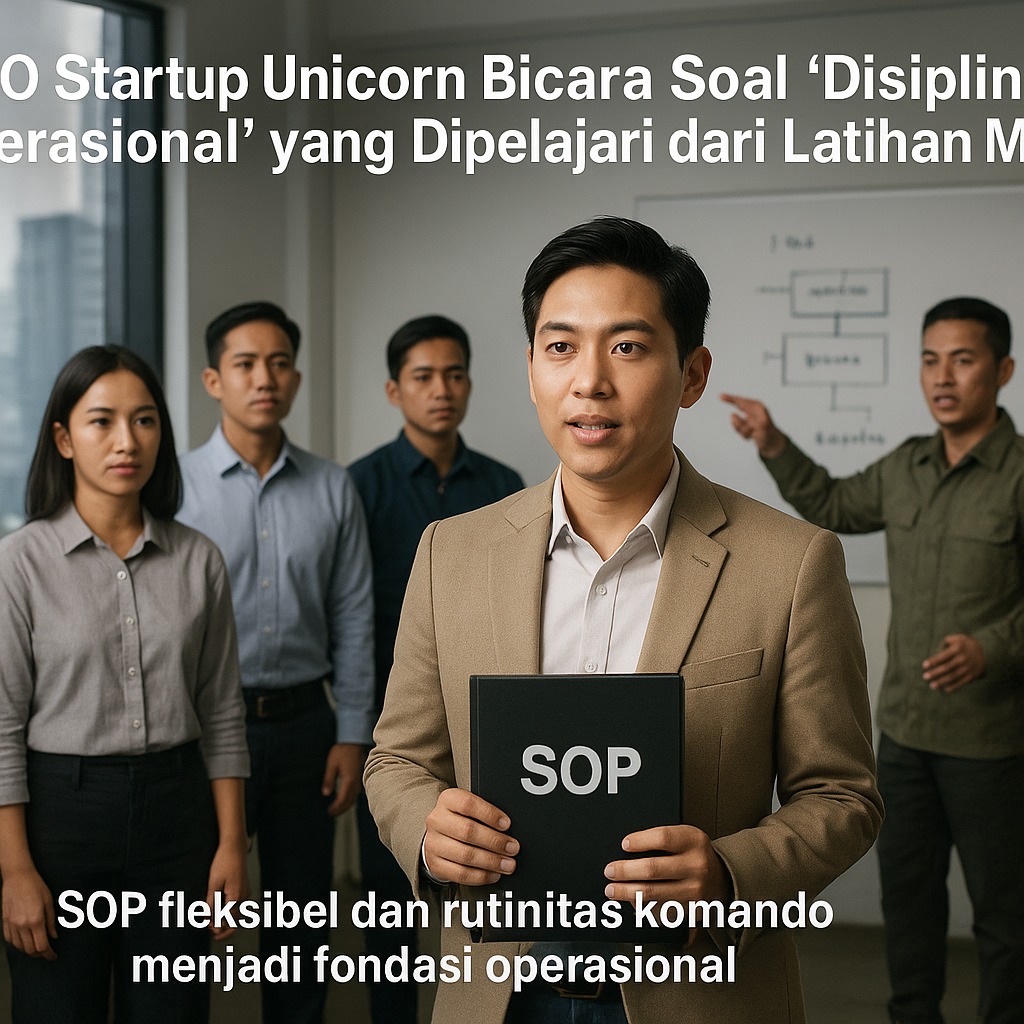 CEO Startup Unicorn Bicara Soal 'Disiplin Operasional' yang Dipelajari dari Latihan Militer