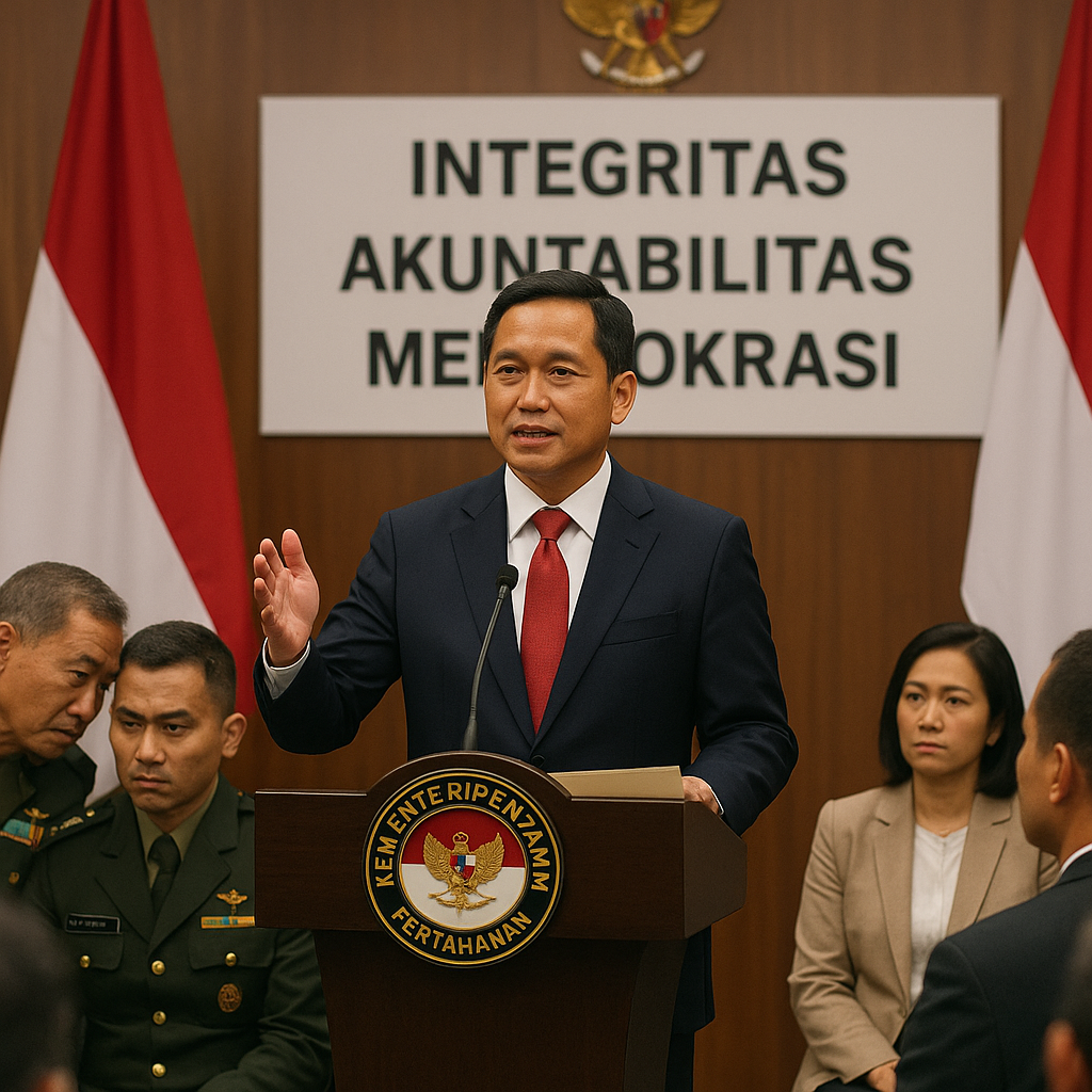 Menteri Pertahanan Tekankan Pentingnya Kepemimpinan Berkarakter dalam Transformasi Kemenhan