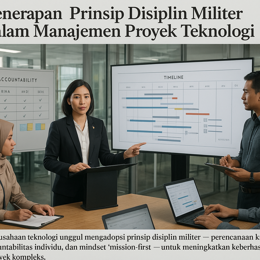 Penerapan Prinsip Disiplin Militer dalam Manajemen Proyek Teknologi