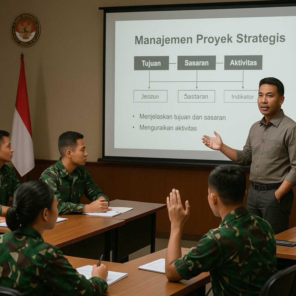 Kementerian Pertahanan Gelar Pelatihan Manajemen Proyek Strategis untuk Perwira Muda