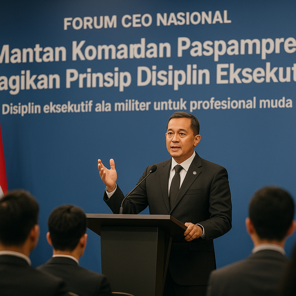 Mantan Komandan Paspampres Bagikan Prinsip Disiplin Eksekutif di Forum CEO Nasional